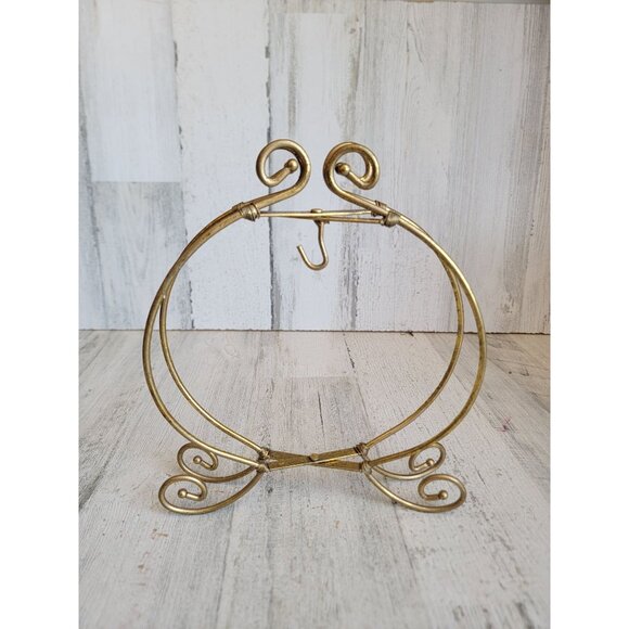 Metal gold hanging ornament center‎ piece unique xmas decor - Picture 1 of 6